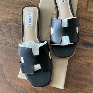 Steve Madden HADYN Black Leather